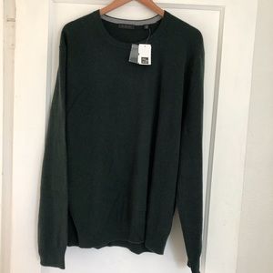 Saks Fifth Avenue Green Cashmere Sweater NWT XXL